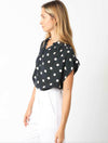 Polka Dot Short Sleeve Top