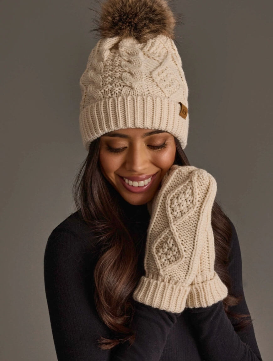 Cable Knit Mittens
