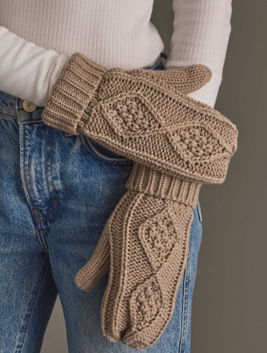 Cable Knit Mittens