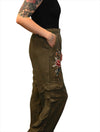 Tencel Twill Embroidered Cargo Pant