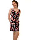 Floral Print Short Grecian Dress