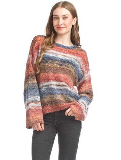 Striped Multi Color Knit Sweater