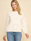 Heart Embroidered Sweater