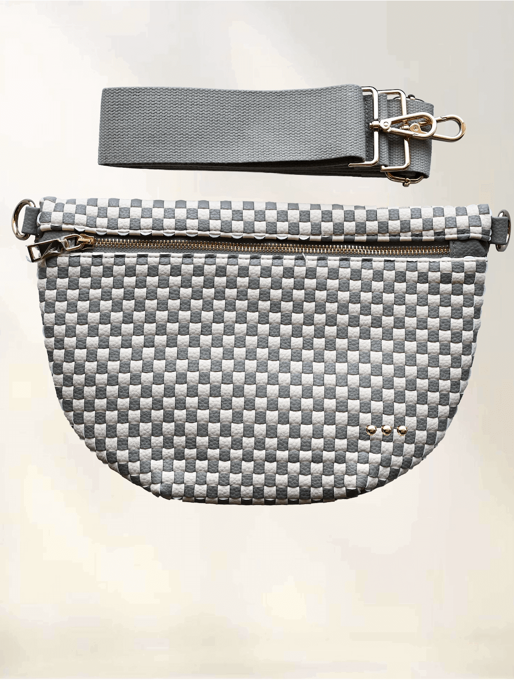 Westlyn Woven Bum Bag with Studded Detail
