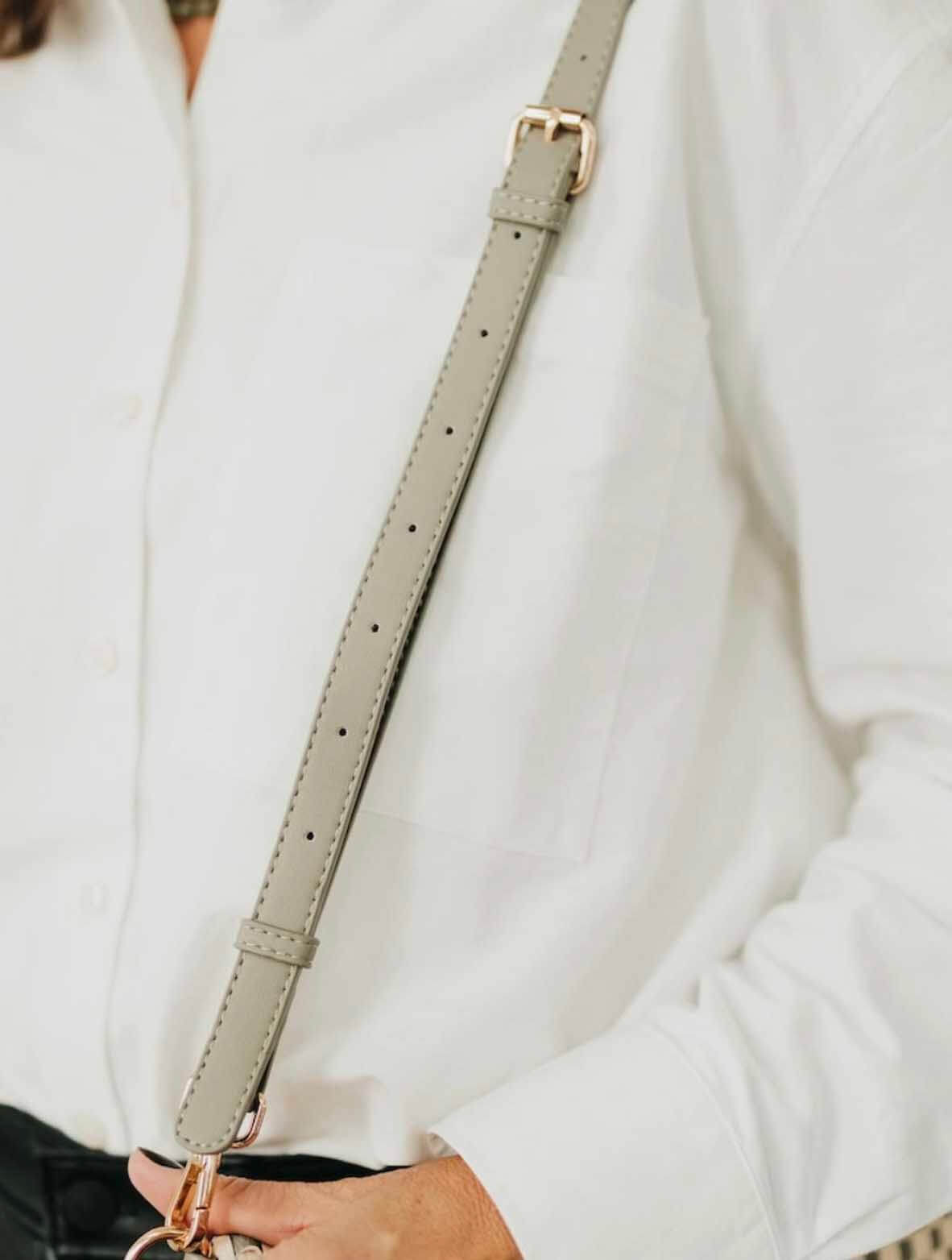 Minimalist Vegan Leather Crossbody Strap