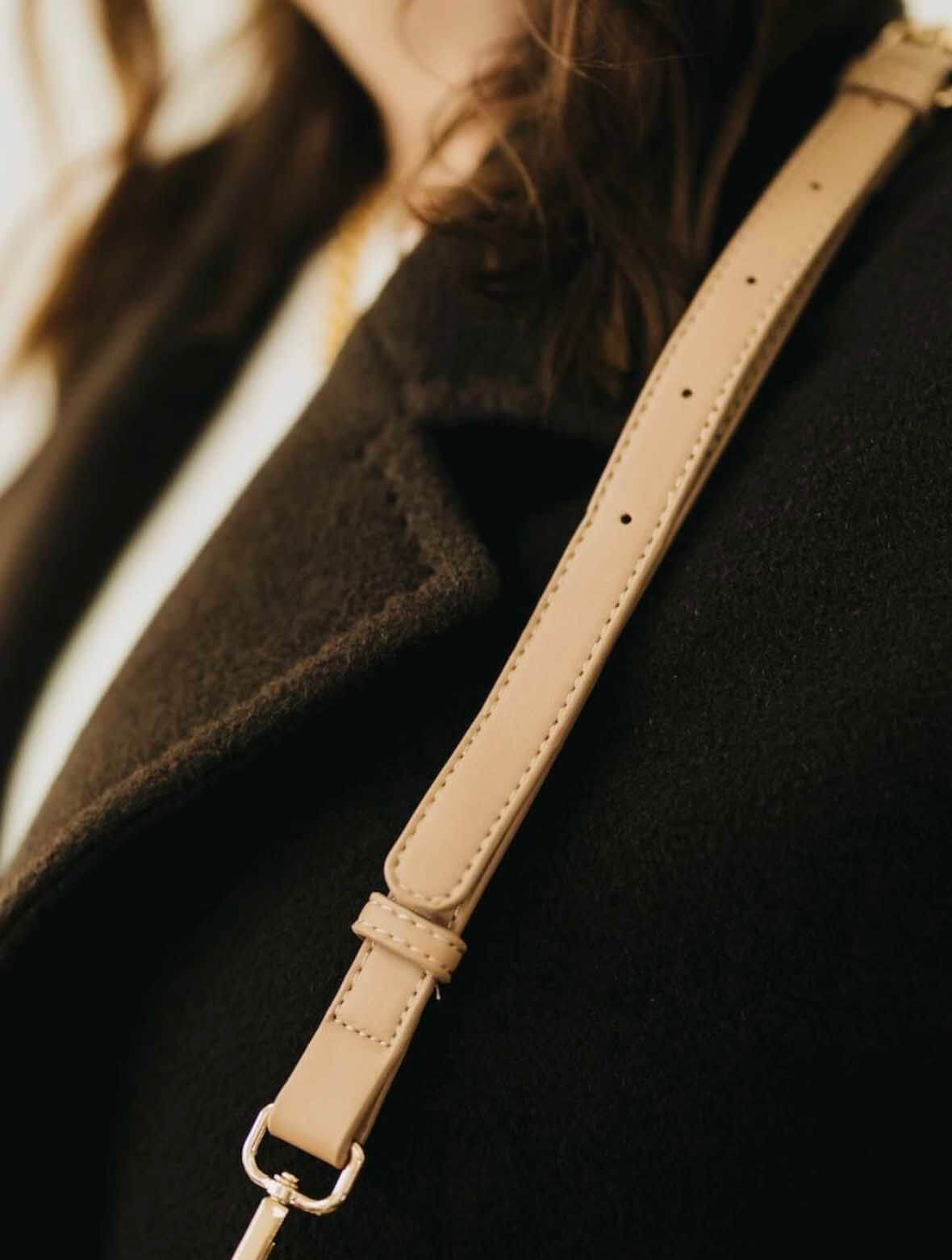 Minimalist Vegan Leather Crossbody Strap