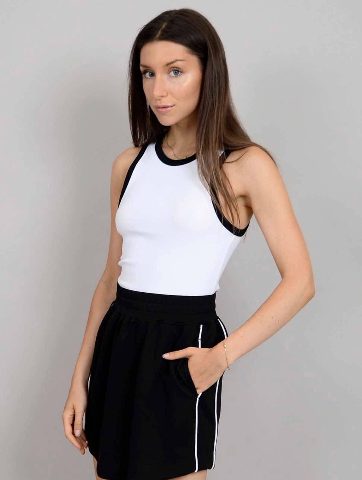Maria Crew Neck Muscle Tank