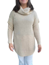 Renee Long Sleeve Cowl Neck Poncho