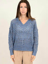 Nanumea V-Neck Sweater in Teal
