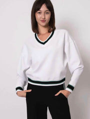Varlyn Soft Knit V-Neck Long Sleeve Top
