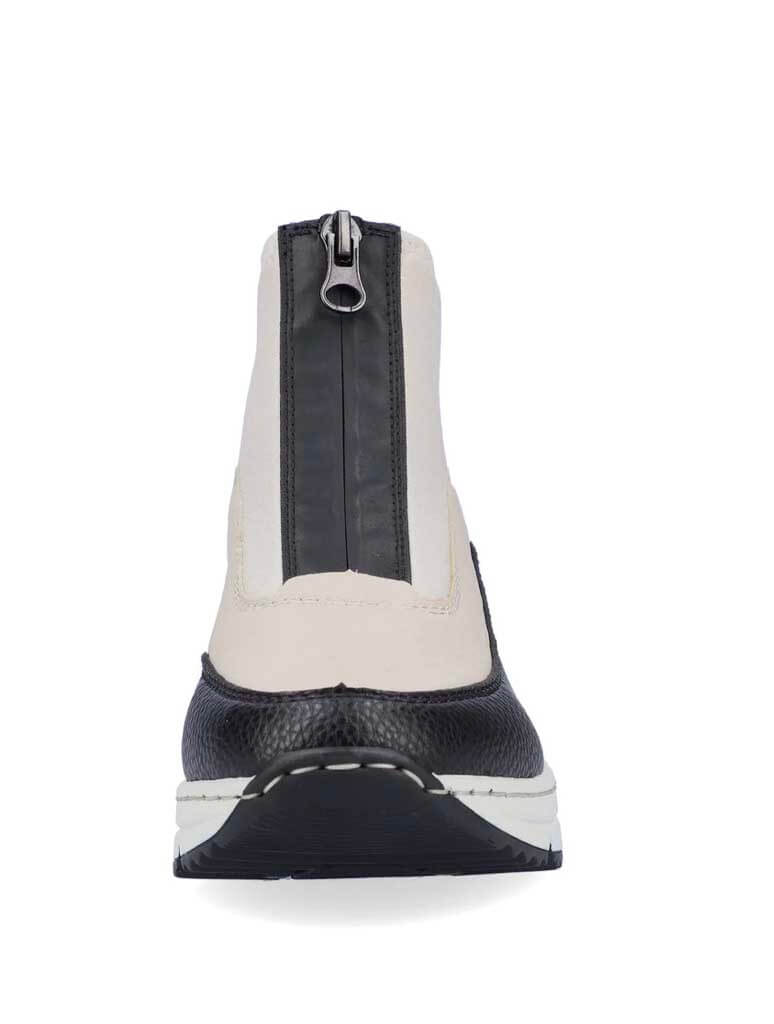 Rieker N6352-60 Kitty Boot in Black/Creme