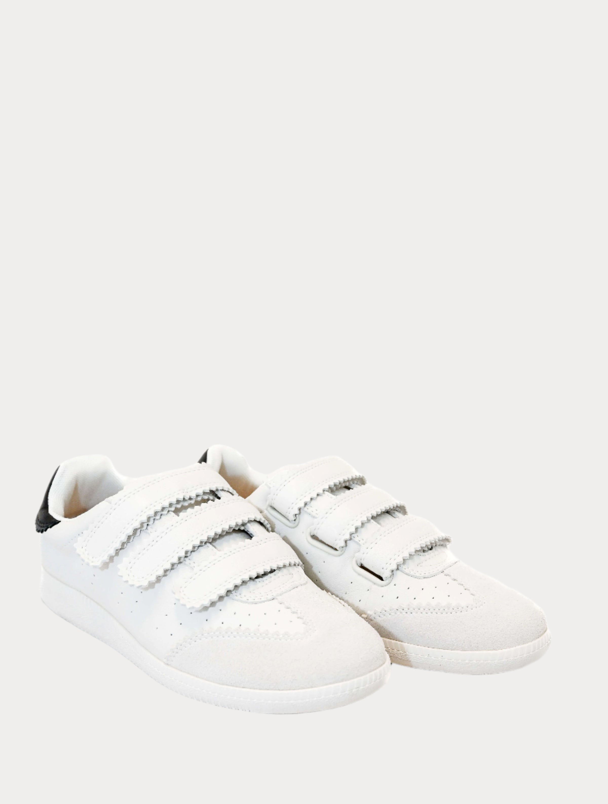 Silent D Seena Velcro Strap Sneaker with White Sole