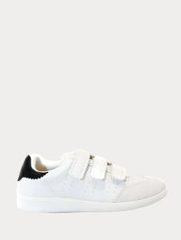 Silent D Seena Velcro Strap Sneaker with White Sole