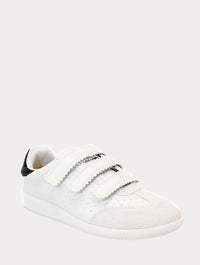 Silent D Seena Velcro Strap Sneaker with White Sole