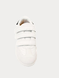 Silent D Seena Velcro Strap Sneaker with White Sole