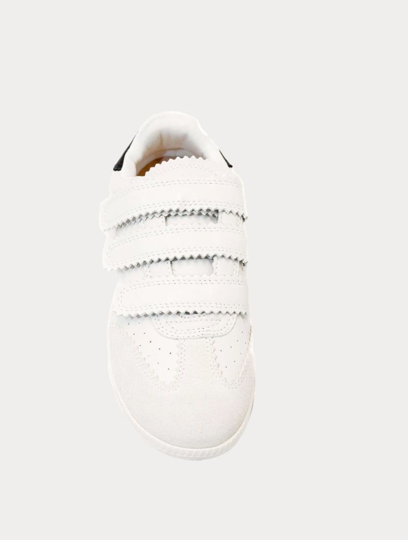 Silent D Seena Velcro Strap Sneaker with White Sole