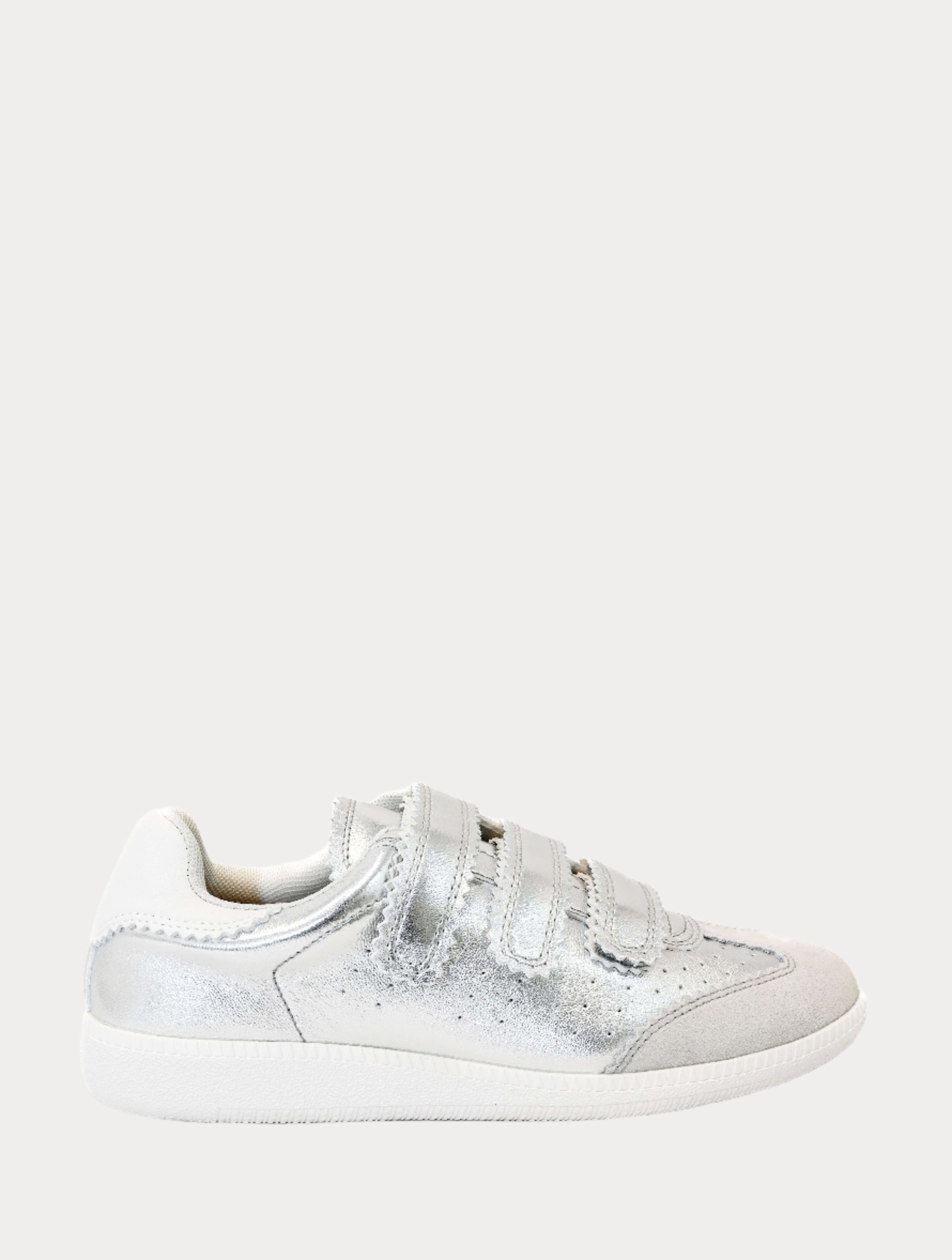 Silent D Seena Velcro Strap Sneaker with White Sole