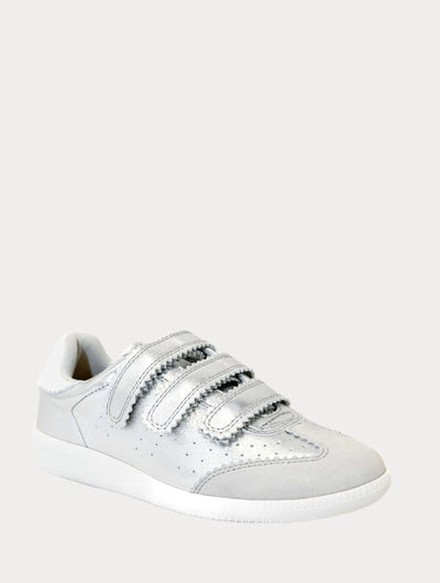 Silent D Seena Velcro Strap Sneaker with White Sole