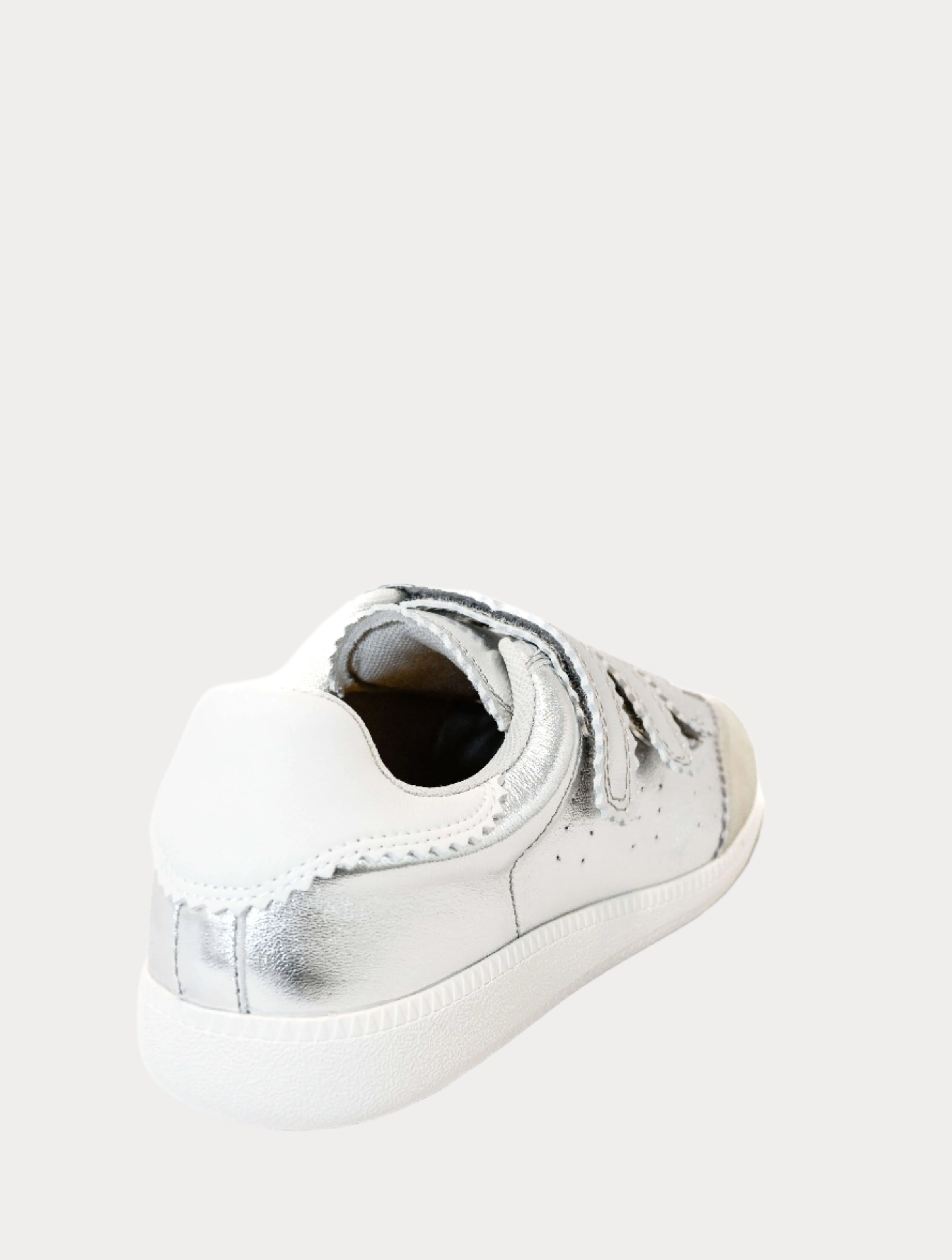 Silent D Seena Velcro Strap Sneaker with White Sole