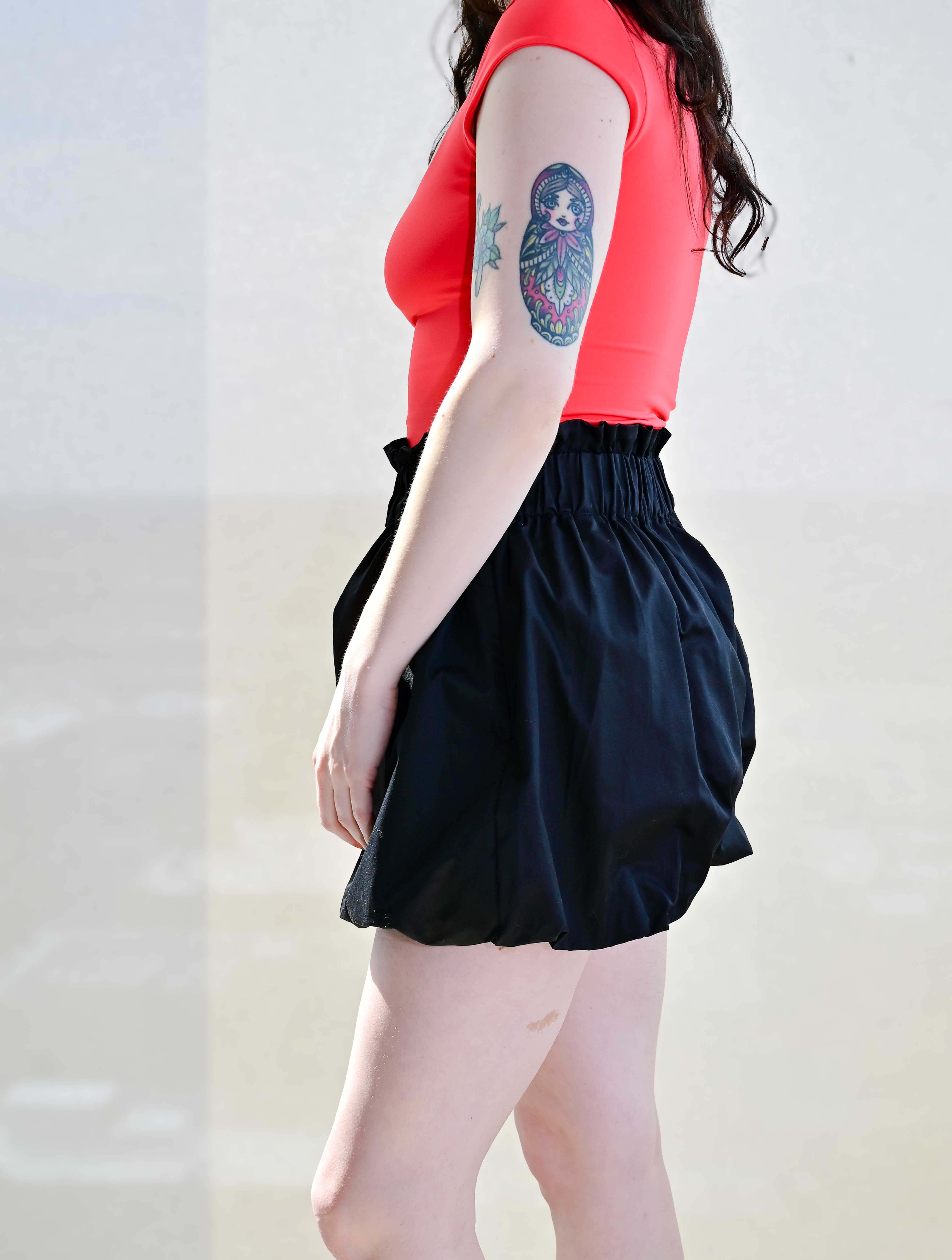 Karla Light Weight Twill Bubble Shorts