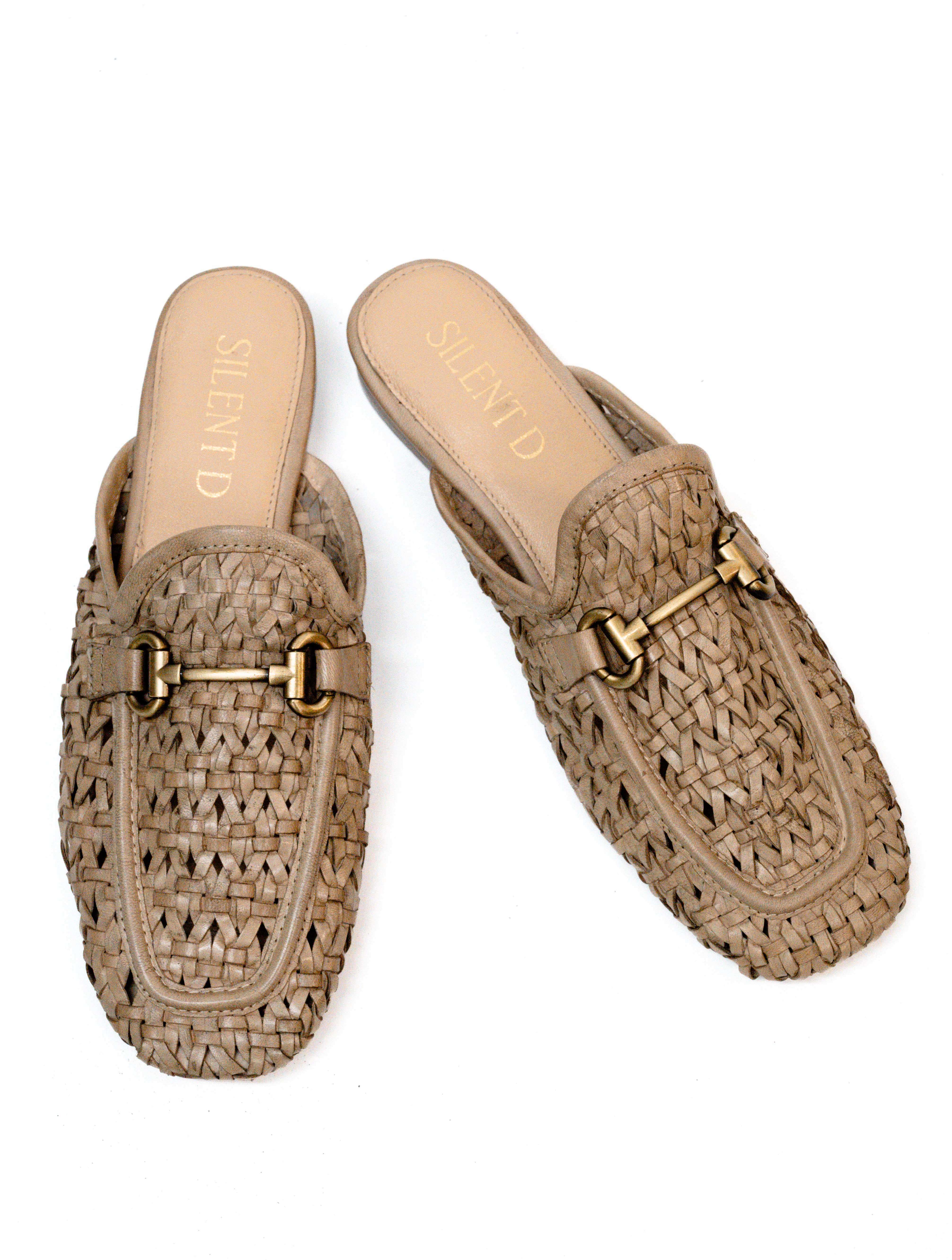 Silent D Cora Hand Woven Leather Mule