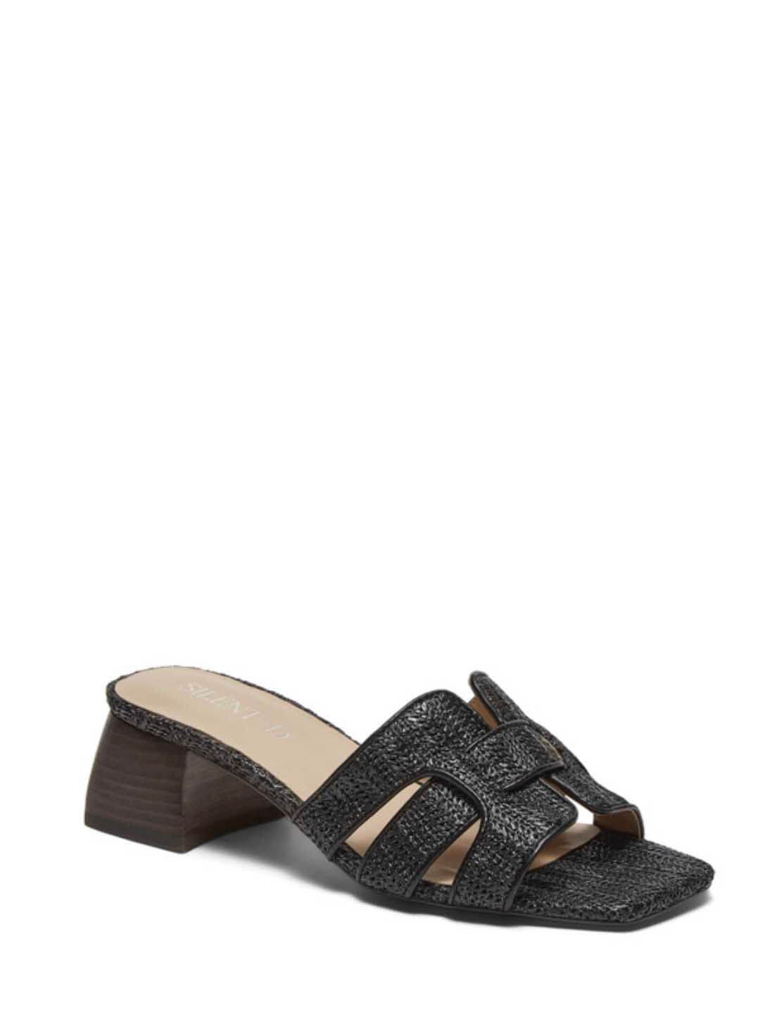 Silent D Piper Block Heel Slide Sandal