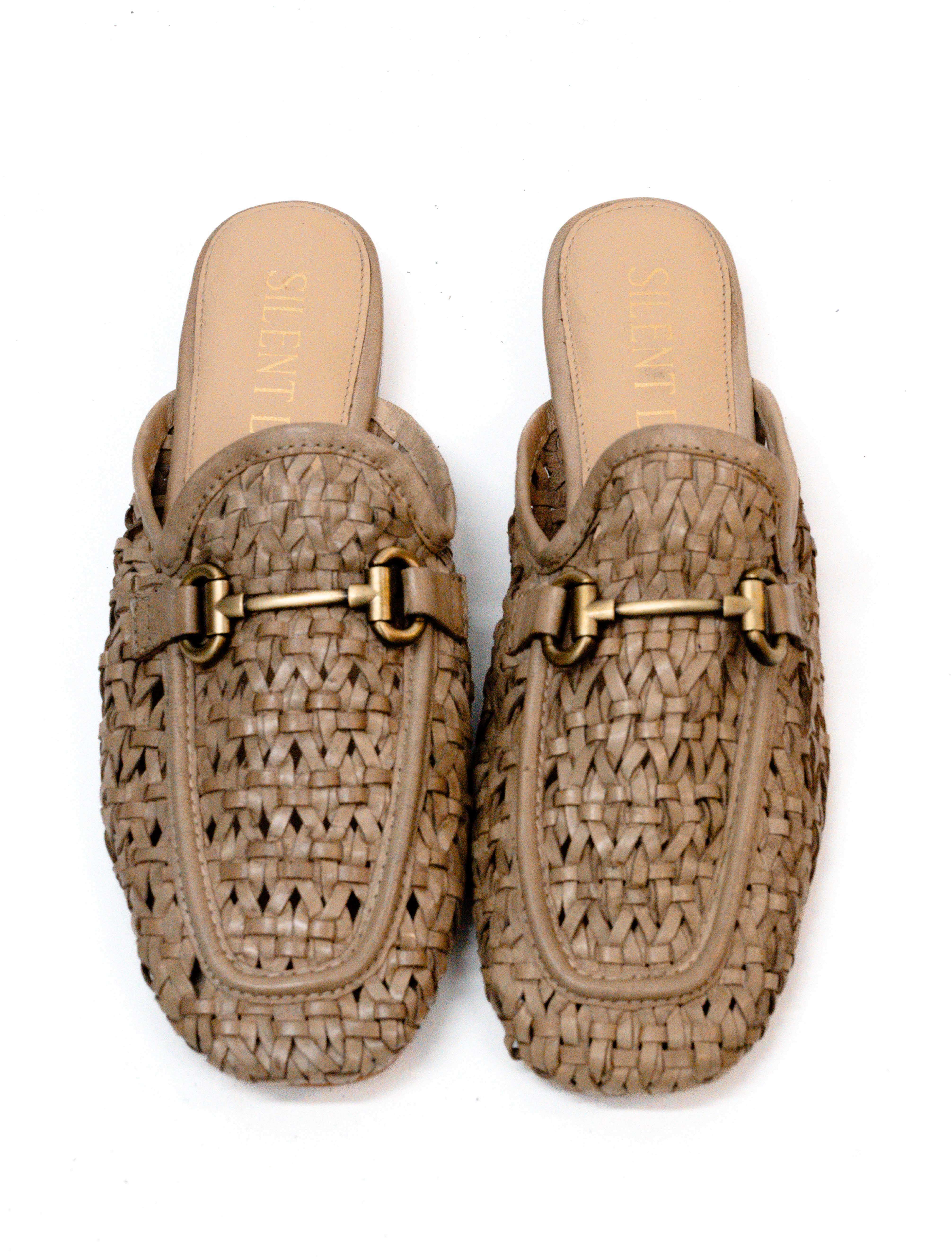 Silent D Cora Hand Woven Leather Mule