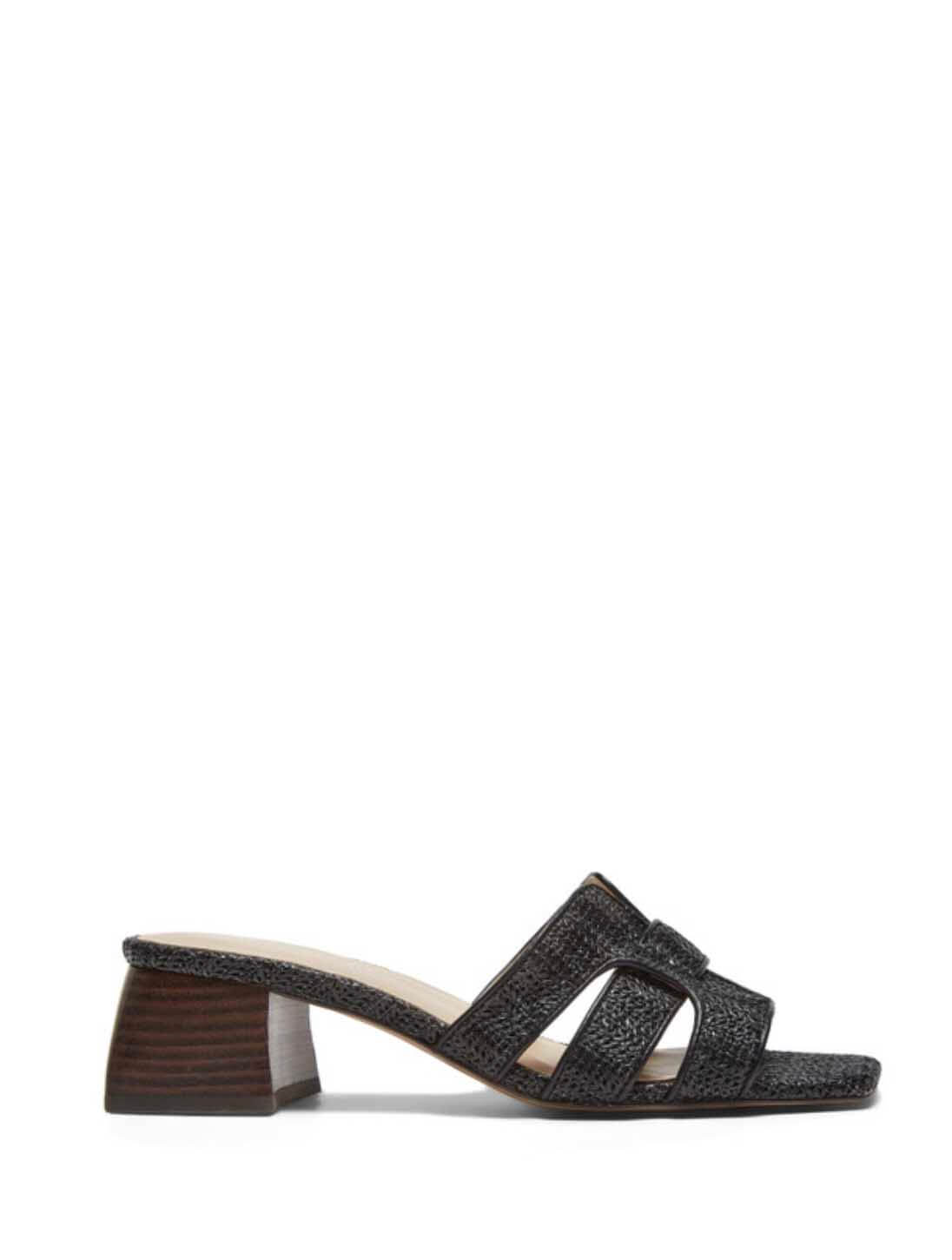 Silent D Piper Block Heel Slide Sandal