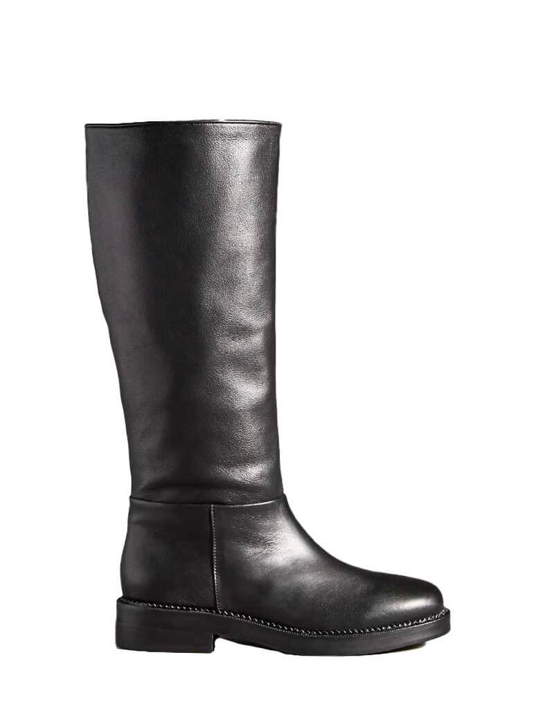 Silent D Rider Boot in Black Leather