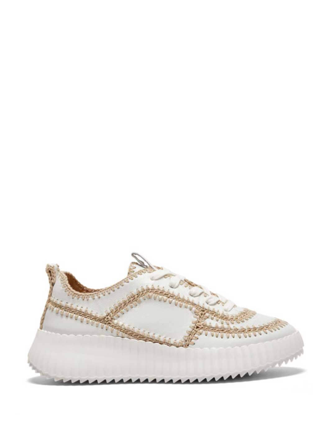 Silent D Carrie Sneaker in White Leather