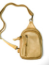 Skyler Sling Bag in Metallic Gold