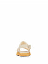 Sorel Ona Streetworks Go-To Flat Sandal in Honey White/Yellow Ray