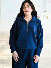 SPANX AirEssentials French Rib Half Zip