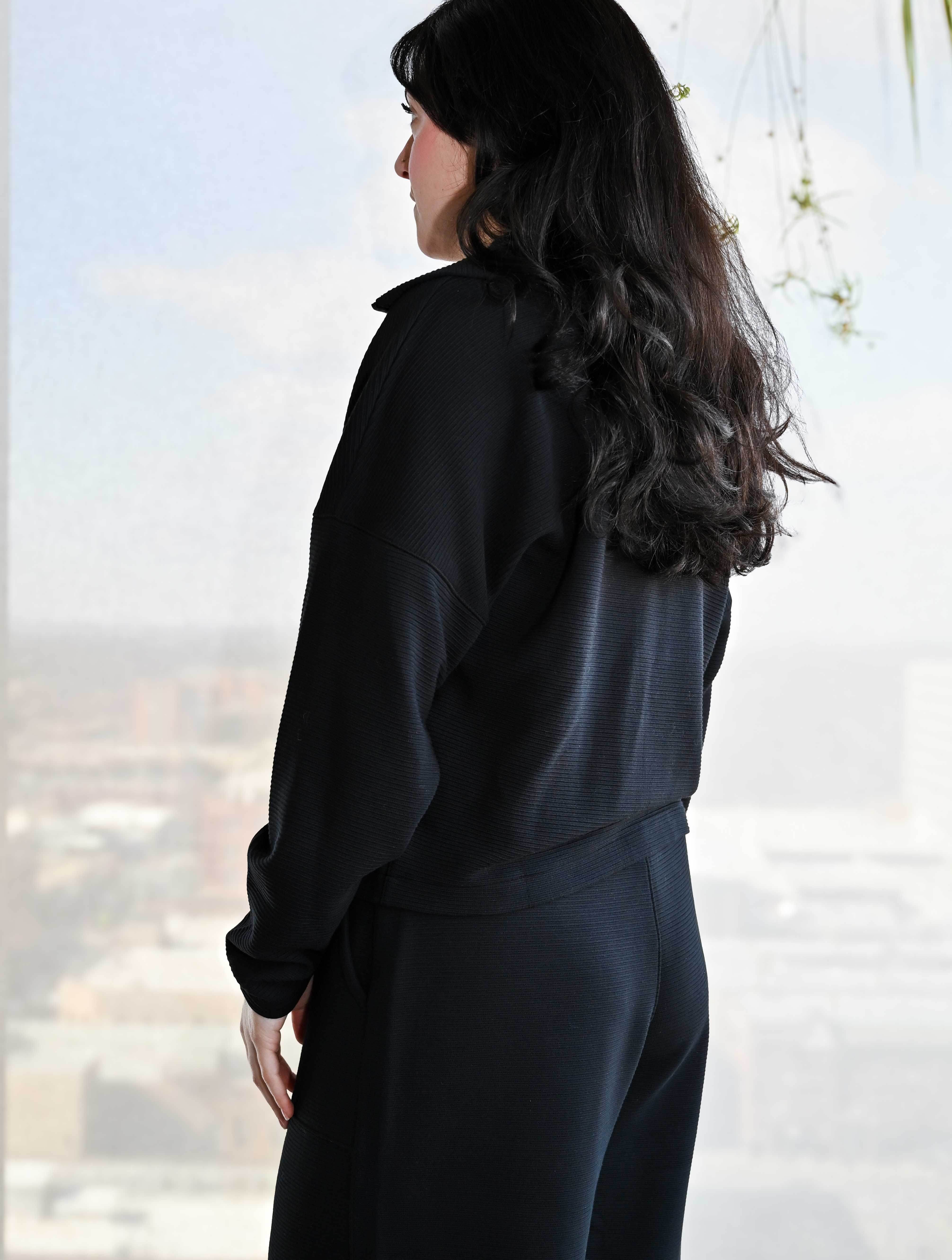 SPANX AirEssentials French Rib Half Zip