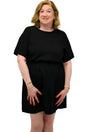 Spanx Aire. Cinched T-Shirt Dress in Very Black