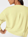 Spanx AirEssentials Crew Sweater in Lemon Lime