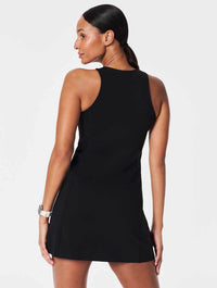 Spanx The Get Moving Zip Front Easy Access Dress in Very Black