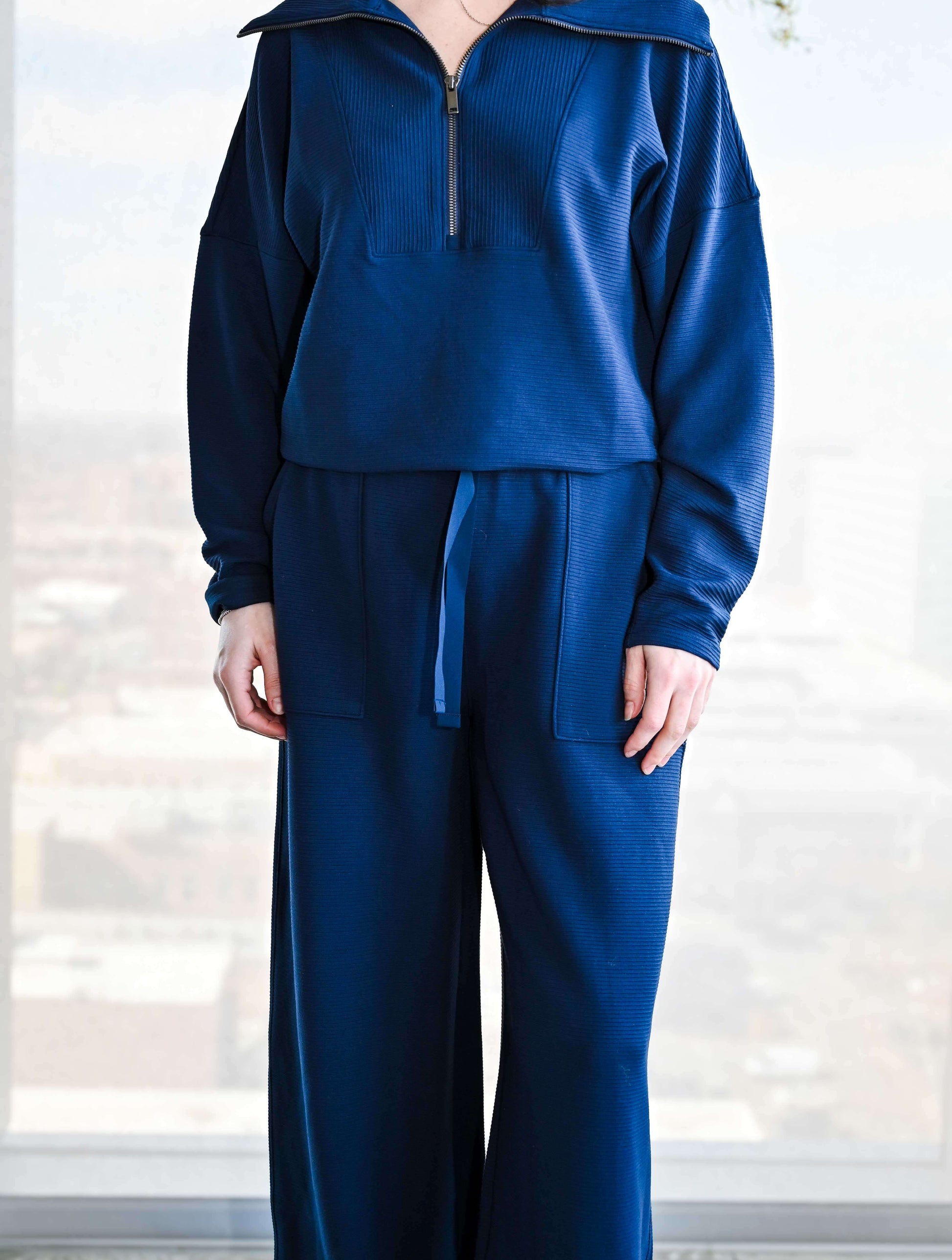 SPANX AirEssentials French Rib Half Zip