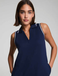 Spanx AirPique Sleeveless Polo Dress