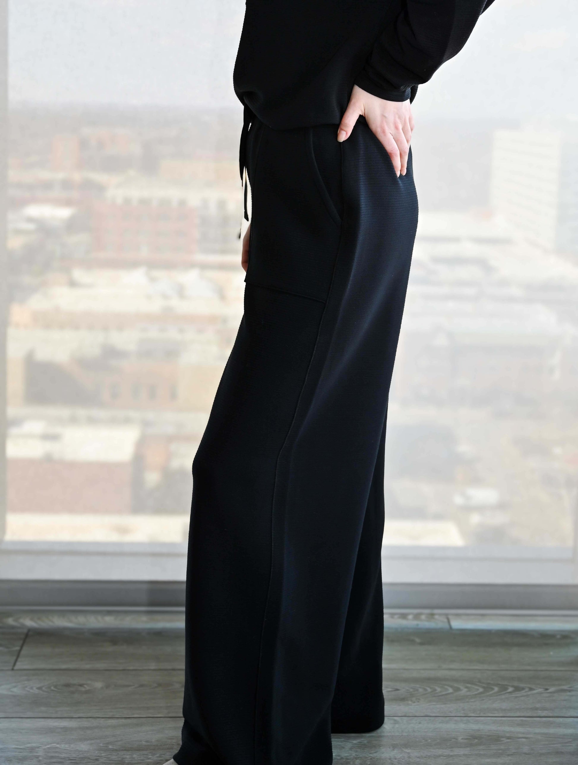 SPANX AirEssentials French Rib Wide Leg Pant