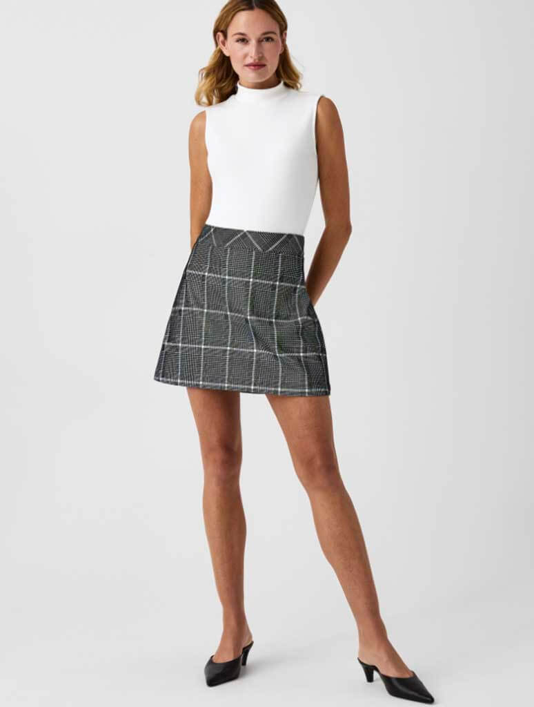 Spanx Perfect Mini Skirt in Plaid Jacquard – JAYNE Boutique