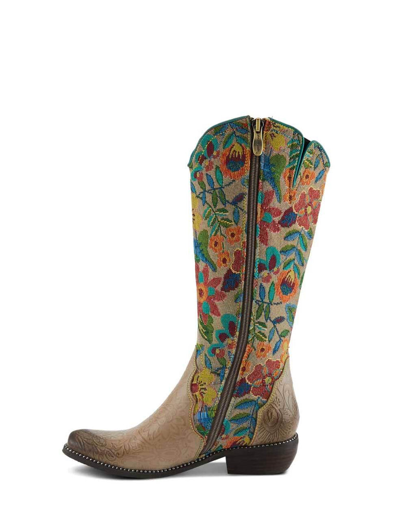 L'Artiste By Spring Step Rodeoqueen Boot in Taupe Multi