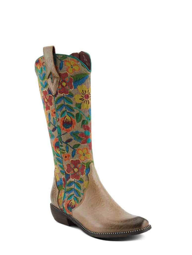 L'Artiste By Spring Step Rodeoqueen Boot in Taupe Multi