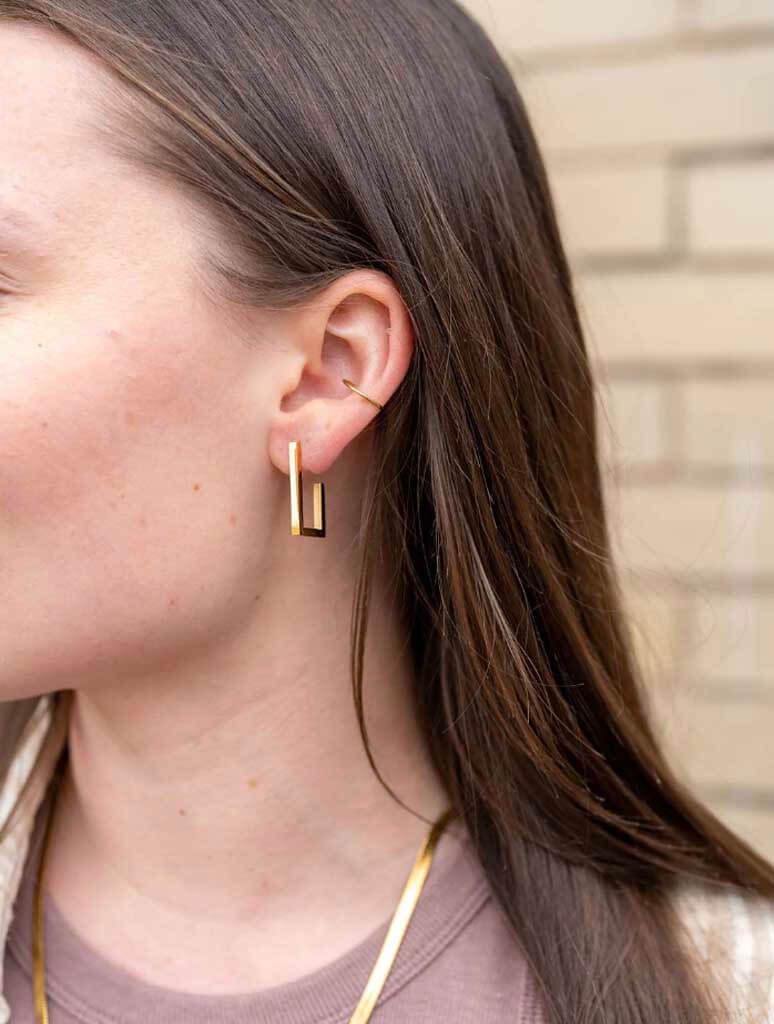 Luxe Goldi Hoops in Gold