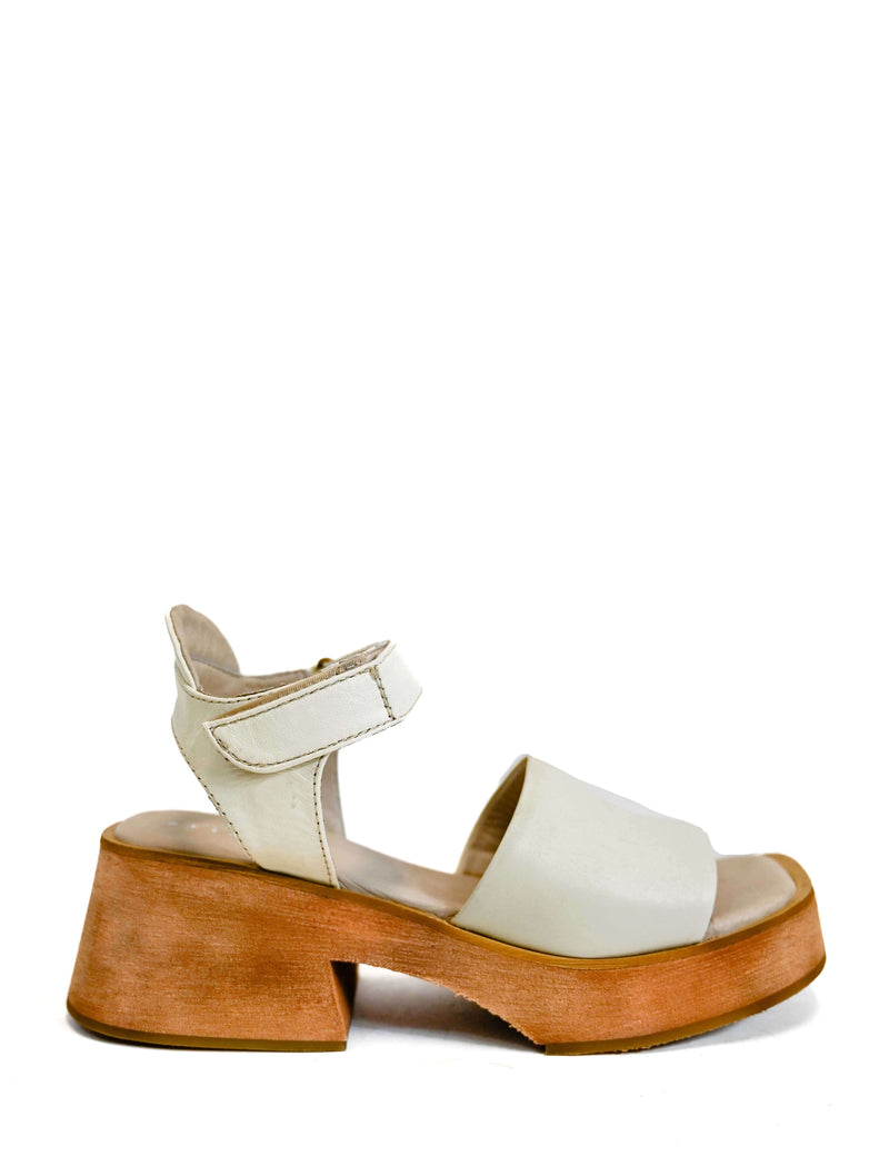Stivali Tribe Clog-Inspired Platform Sandals in Ivory