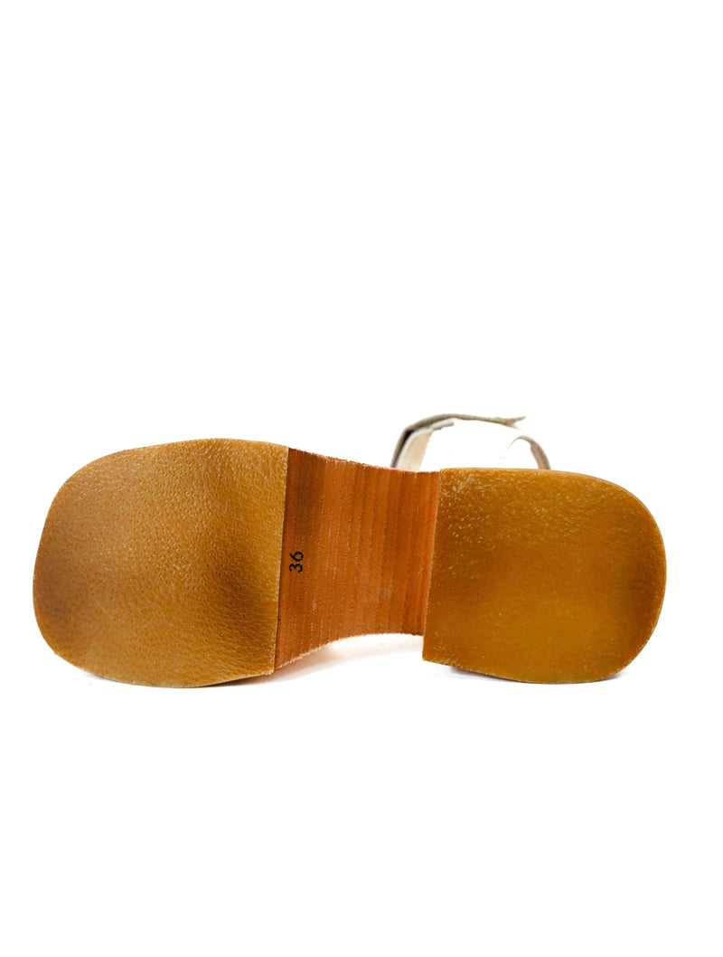 Stivali Tribe Clog-Inspired Platform Sandals in Ivory