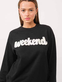 Weekend Sweatshirt in Black
