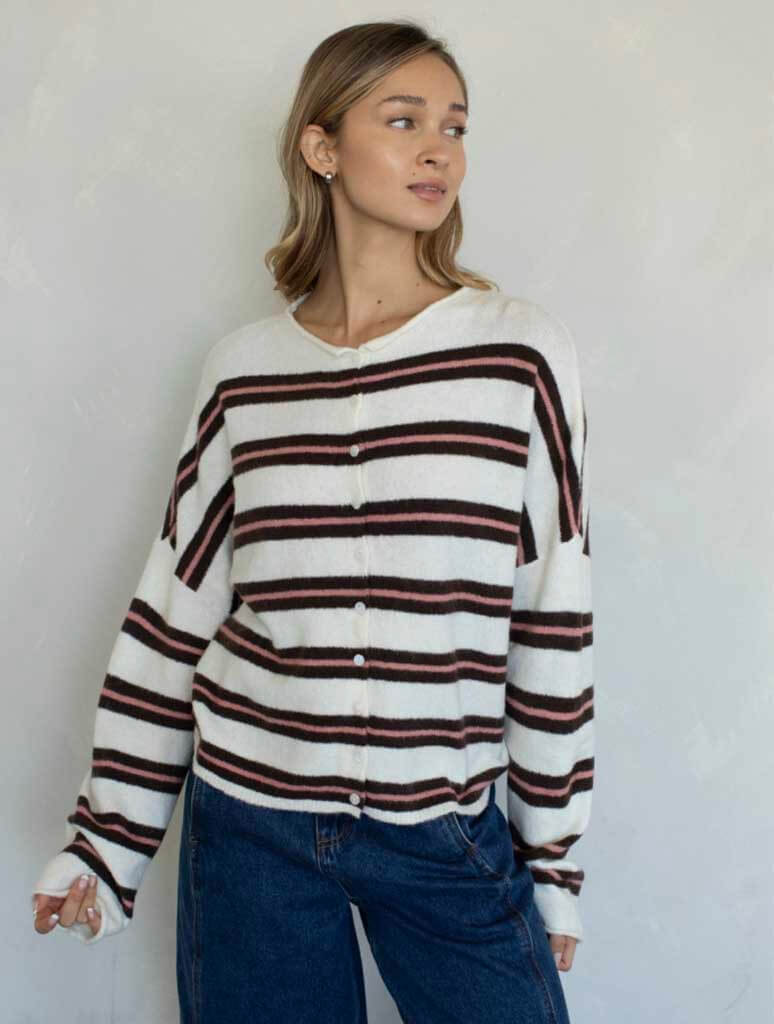 Varsity Stripe Piper Cardigan