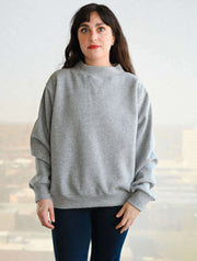 Fleece Wide Neck Sweatshirt
