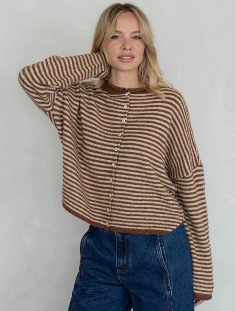 Piper Striped Cardigan
